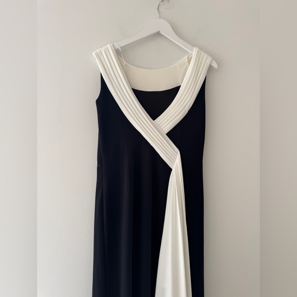 TADASHI SHOJI Plaza Drape Back Gown M - Picture 5 of 7